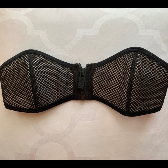 triangl swimwear Other - TRIANGL bandeau zip up bikini top